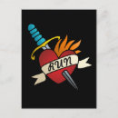 Recherche de tatouage cartes postales Coeur