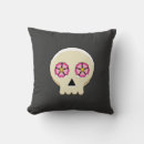 Recherche de gothique de crâne coussins Fleurs