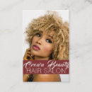 Recherche de coiffure verticales standard cartes visite Beauté