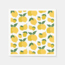 Recherche de motif de fruits serviettes Citron