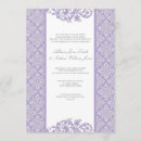 Recherche de damassé mariage invitations Lavande