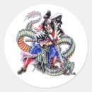 Recherche de imaginaire de dragon autocollants Noir