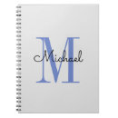 Recherche de bleu carnets Monogrammé
