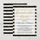 Recherche de black and gold foil invitations Noir