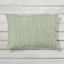 Recherche de pied de poule s coussins Vert