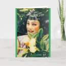 Recherche de asiatique vintage vœux cartes Rétro