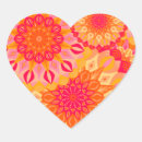 Recherche de mandala floral autocollants Coloré