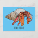 Recherche de illustration de crabe cartes postales Toute personne
