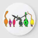 Recherche de chats colorés horloges Animaux