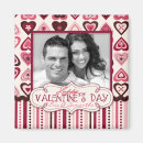 Recherche de coeur de rayure magnets Valentine