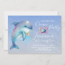 Recherche de dolphin party invitations Rose