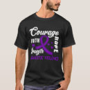 Recherche de ruban pourpre tshirts Domestique