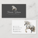 Recherche de cheval équestre cartes visite Entraîneur