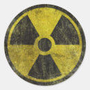 Recherche de symbole rayonnement autocollants Nucléaire