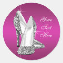 Recherche de chaussure rose autocollants Talon