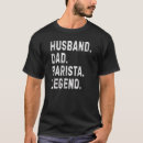 Recherche de barista hommes tshirts Mari
