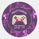 Recherche de jeu vidéo autocollants Fête d'anniversaire pour enfant