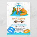 Recherche de partie de parc aquatique invitations À l'anniversaire du pool