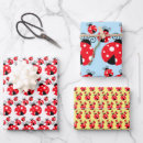 Recherche de coccinelles rouges papier cadeau Insectes