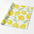 Recherche de motif tropical papier cadeau Citron