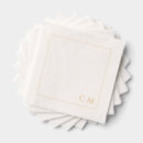 Recherche de monogrammes mariage serviettes Classique