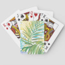 Recherche de palmier tropical jeux de cartes Aquarelle
