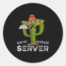 Recherche de serveuse autocollants Drôle