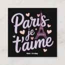 Recherche de tour eiffel paris france cartes visite Amour