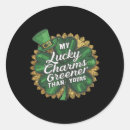 Recherche de shamrock irlandais autocollants Parti