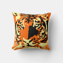 Recherche de tête de tigre coussins Grand félin