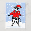 Recherche de vache père noël cartes postales Humour