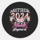 Recherche de retraite heureuse autocollants Floral