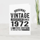 Recherche de 1972 anniversaire cartes Vintage