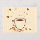 Recherche de tasse de café cartes postales Matin