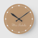 Recherche de brun et blanc horloges Moderne