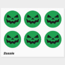 Recherche de visage de citrouille autocollants Halloween