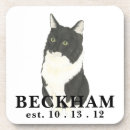 Recherche de chat dessous de verres Noir et blanc