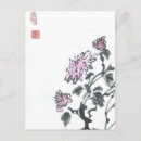 Recherche de fleur chrysanthème cartes postales Peinture