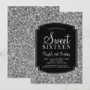 Recherche de argent 11x16 invitations Étinceler