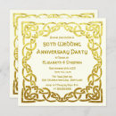 Recherche de faux gold mariage invitations Élégant