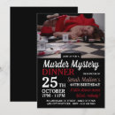 Recherche de mystère invitations Fête d'anniversaire