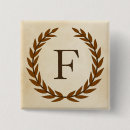 Recherche de lettre f badges Monogrammé