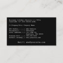 Recherche de programmeur cartes visite Minimal