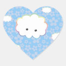 Recherche de nuage kawaii autocollants Illustration