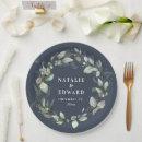 Recherche de bleu marine assiettes en papier Élégant