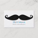 Recherche de moustache noire cartes visite Coiffeur