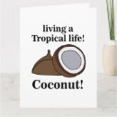Recherche de noix de coco vœux cartes Nourriture