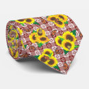 Recherche de tournesol vintage cravates Pays