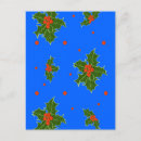Recherche de décoration sur noël cartes postales Baies rouges