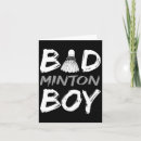 Recherche de humour de badminton vœux cartes Tennis